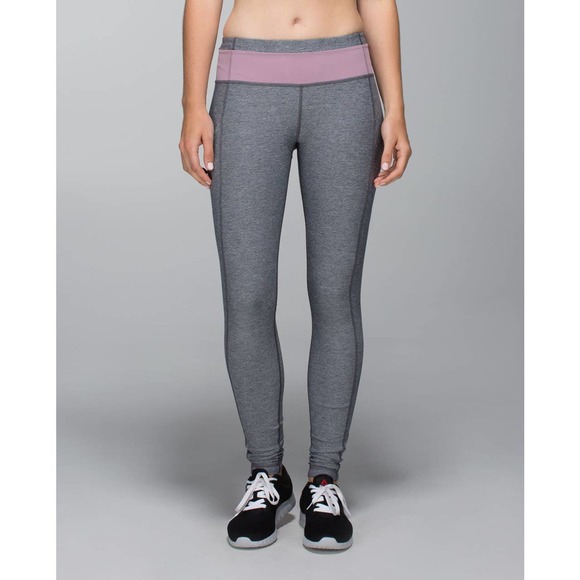 lululemon athletica Pants - Lululemon Speed Tight II Leggings Gray Mauve